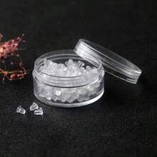 约200个透明塑料耳钉背扣，尺寸4*4毫米，适用于固定耳环和耳钉。 - 無色 - 查看 5