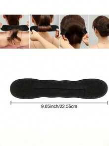 Bộ dụng cụ tạo búi tóc hình bánh donut cải tiến (1/3 món), bao gồm kẹp tóc bằng mút xốp, dụng cụ tết tóc đa năng, bộ tạo kiểu tóc trọn gói tiện dụng cho sinh hoạt hàng ngày, đi học, đám cưới, tiệc tùng, du lịch. - Nhiều màu - Xem 2