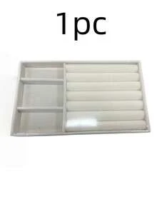 1 Khay đựng trang sức 9 trong 1 phủ nhung, khay sắp xếp ngăn kéo, hộp đựng trang sức dung tích lớn với các ngăn riêng biệt, giá trưng bày trang sức cho bông tai, dây chuyền, vòng tay, nhẫn, kẹp tóc, dây buộc tóc. Thích hợp làm quà tặng cho bạn gái, Ngày Valentine, Ngày của Mẹ, Giáng sinh, Lễ Tạ ơn. - Màu be - Xem 10
