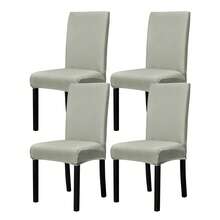 1/2/4/6件装弹力椅套，适用于家庭、酒店、餐厅、餐椅，四季通用 - 彩色 - 查看 12