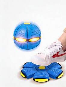 Foldable Elastic Flying Disc Pet Toy, Outdoor Dog Chasing Toy Ball - Multicolor - View 3