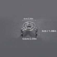 2pcs Stainless Steel Super Mini 2-Inch Steamer Rack, Suitable For Healthy Infuser, Bottles And Small Household Cookware. They Are An Ideal Choice For Steaming Small Portions Of Food, With A Portable Design For Outdoor Use. - Silver - View 6