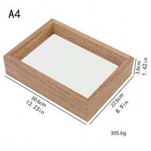 Khung ảnh trong suốt hai mặt, khung trưng bày cây cảnh để bàn, khung ván ép, khung tranh tự làm, khung để bàn kiểu Châu Âu - 1PC - Xem 5