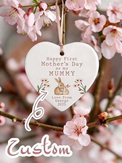 First Mother's Day Gift, Personalized Mother's Day Gift, Ceramic Decorative Mother's Day Gift, Grandmother Gift