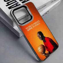 Funda para Teléfono B-Basketball 23 J- para iPhone 17, 16, 15, 14, 13, 12, 11 Plus, Pro Max, Color Plateado - sandía1 - Ver 2