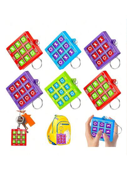 Festive Party Essential! Brand New Super Fun Tic Tac Toe Keychain - A Charming Party Favor! Vibrant Colors, Simple Play, Can Be Used As A Stylish Bag Or Keychain Accessory. Adds Fun To Party Games, Also Makes A Cute Gift For Friends. Easy To Carry, Start Entertaining Games Anytime, Bringing More Joy To Your Parties And Everyday Life!