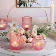 12 pezzi Portacandele in vetro verde vintage, adatti per la decorazione del tavolo da matrimonio, addio al nubilato, decorazione per feste, tea festa bohémien, bomboniere per matrimoni - verde - Visualizzare 8