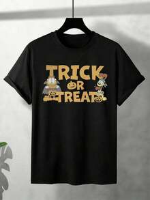Men Plus Size T-Shirts - Black - View 2