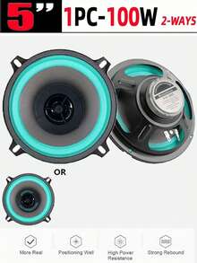 YAIUZGOO 1个6/5/4英寸两分频全频汽车音响扬声器，超薄低音炮升级扬声器 - B - 查看 12
