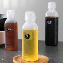 1 chai bóp trong suốt 500ml có vạch chia, chai đựng nước sốt, bình đựng dầu không rò rỉ dùng trong gia đình, chai xịt dầu nhà bếp, chai đựng gia vị, giấm, nước tương có thể điều chỉnh, hộp đựng chất lỏng/dầu - Xem 3