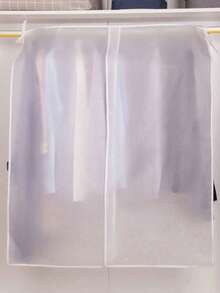 Thickened Transparent PEVA Material Garment Dust Bags, Breathable And Waterproof, Can Be Hung For Clothing Storage, Suitable For Wardrobe, Closet And Home Decor - Translucent (bottomless) - View 7