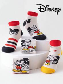 Disney 10/5 双装迪士尼儿童夏季网眼袜可爱公主中筒卡通透气男女童校袜 - 彩色 - 查看 9