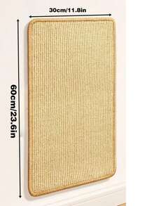 1 tấm lót cào móng cho mèo bằng sợi sisal, gắn tường, bền chắc, không rụng lông, bảo vệ ghế sofa, đồ chơi cào móng cho mèo, có thể dán ở bất cứ đâu, thiết kế gọn gàng, bảo vệ an toàn cho ghế sofa, được làm từ chất liệu sisal bền chắc. - 30*60cm - Xem 8