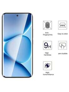 2片装超高清3D曲面钢化玻璃膜，9H硬度，适用于Redmi Note 15/14 Pro/13 Pro+、荣耀90/100/200/300/400、Magic 7/6/5 Lite Pro、X9A/X9B/X9C等机型，防爆防刮，支持指纹识别。 - 無色 - 查看 6