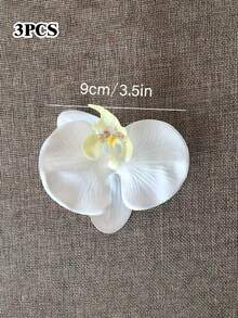 1/3/6/10支装仿真蝴蝶兰蛋糕装饰，逼真假花，适用于蛋糕装饰、婚礼生日派对装饰、DIY配件、派对礼品、主题派对用品 - 彩色 - 查看 15