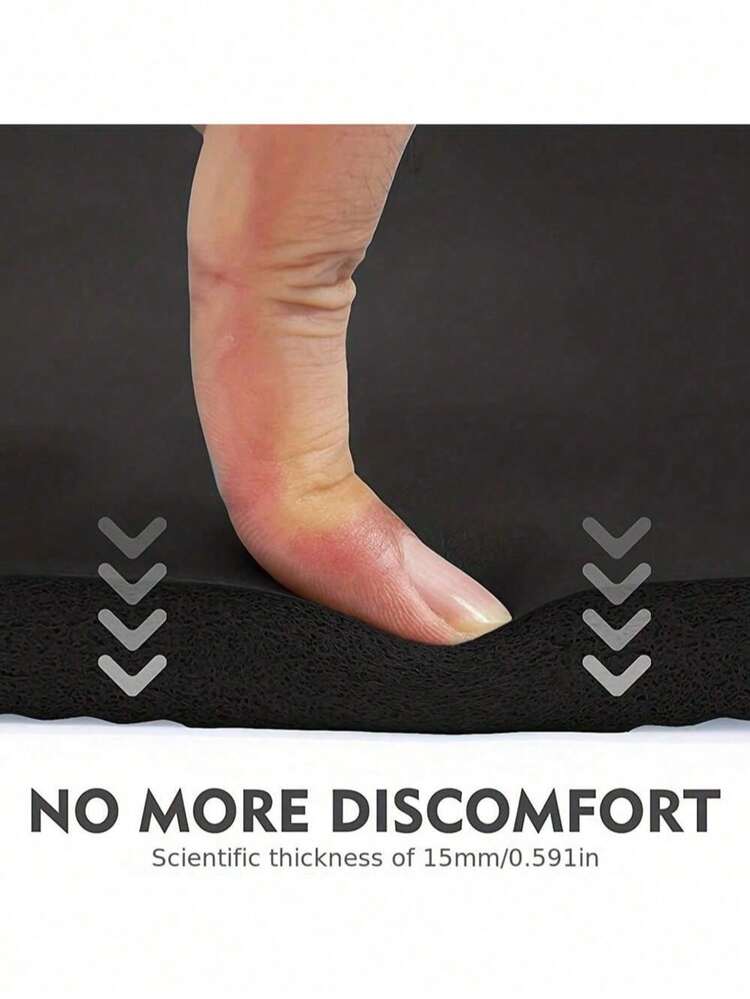 1个高密度泡沫瑜伽护膝 - 提供关节支撑，提升健身、普拉提、居家锻炼的舒适度 - 健身房品质器材，多功能运动必备 - 黑色 - 查看 4