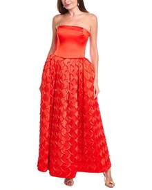 SIMKHAI Azriel Bustier Gown - Red - View 1