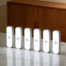 1pc USB Rechargeable Motion Sensor Light - Wireless, Easy Installation, Auto-Detect & Adjustable Brightness - Ideal For Garage, Bedroom, Kitchen, Attic, Stairs, Storage Room, Indoor Lighting | Wall Mounted Light | Plastic Structure, Indoor Motion Sensor Light - Multicolor - View 9