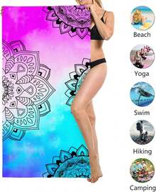 1pc Distinguished Motto Framed Beach Towel With Unified Soft Purpose Professional Or Shared Home Walls In A Deeply Elegant Empowerment - 30*59inch - View 6