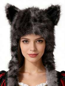 Mũ len giả lông thú hình tai cáo dễ thương, cá tính, mang phong cách Y2K độc đáo dành cho nữ mùa thu đông, giữ ấm tai, thích hợp cho đạp xe, đi biển, mùa hè. - A - Xem 9