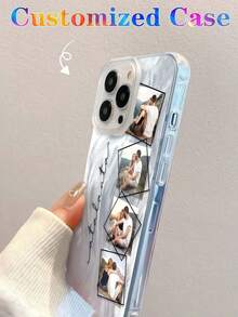 Ốp điện thoại tự thiết kế theo yêu cầu với 4 hình ảnh nhỏ và chữ, tên cá nhân hóa, thiết kế chữ cái, tương thích với iPhone 17, 16, 15, 14, 13, 12, 11, 17 Pro Max, 17 Air, S26, S25, S23, S22, S24 Ultra, A17, A07, A16, A15 và các dòng điện thoại khác. Chất liệu TPU chống sốc và chống bám vân tay, bao phủ toàn diện. Món quà lý tưởng cho cá nhân, người yêu, Halloween, Giáng sinh, Năm mới, Ngày của Mẹ, Ngày của Cha, gia đình, bạn bè, người thân, sinh nhật, kỷ niệm. - Màu Xám nhạt - Xem 6