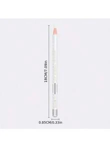 2pcs White Waterproof Eyebrow Positioning Marker Tool, Suitable For Eyebrow And Lip Skin, White Eyebrow Tattoo Skin Marking Pen Tool Accessory With Measurement Scale - White - View 8