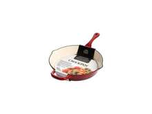 Crock-Pot Crock Pot Artisan Enameled 12" Round Cast Iron Skillet In Scarlet Red - View 2