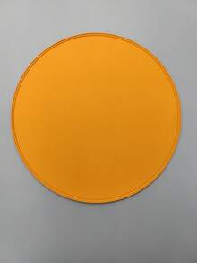 1pc Round PVC Placemat, Washable, Easy To Clean, Wipe-Clean, Non-Slip, Heat-Resistant, Dining Table Mat, Sweet Nostalgia, Elegant Placemat, PVC Dining Mat, Table Setting, Kitchen Dining Pad, Room Decor, Holiday Wedding Party Decor - Black - View 6
