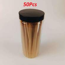 50/100/200 Pack 110mm Extra Large Pre-Rolled Cones, Brown Cigarette Rolling Paper With Sealing - Multicolor - View 8