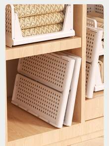 5 hộp đựng đồ gấp gọn, hộp nhựa xếp chồng được, thích hợp cho tủ quần áo, tủ bếp, phòng tắm, văn phòng, màu trắng - 5L - Nhiều màu - Xem 5