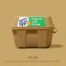 1个鸡蛋盒造型硅胶保护套，兼容苹果4/3、Pro 3/2 - 彩色 - 查看 1