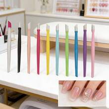 5/10pcs Set Embossed Silicone Massage Stick & Nail Care Dual-Use Mini Curved Nail Clippers, Portable Nail Rhinestone & Pearl Tweezers - Multicolor - View 4