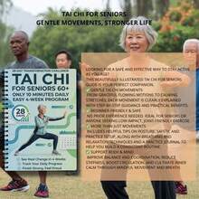 Tai Chi Practice Book Suitable For Elderly And Beginners - Spiral Bound, Includes Progressive Daily Exercises, Gentle Fitness Routines, Training And Practice, Step-By-Step Tai Chi Guide - A - View 6