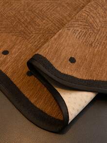 1pc Chenille Sofa Cushion, Non-Slip, Dust-Proof, Suitable For All Seasons - Brown - View 6