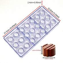 34pcs Chocolate Mold Set With 100pcs Chocolate Lollipop Sticks, Home Kitchen Chocolate Candy Baking Tools, Pastry Making Supplies - Clear - View 27