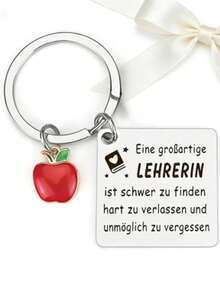 【教师节礼物】教师钥匙扣，教师节礼物，告别礼物，感恩节礼物，送给优秀教师的温馨礼物，圣诞礼物，毕业标语，休闲，派对，可爱，街头，优雅，锌合金，教师节 - 銀色 - 查看 7
