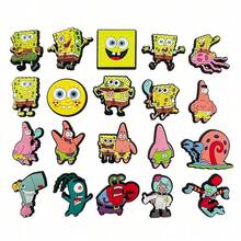 SpongeBob SquarePants 10 pezzi/set decorazione per festa di compleanno, inclusi charm in gomma morbida per scarpe. Caratterizzati da personaggi come Sandy, Patrick e Gary. Adatto per compleanni, regali per vacanze, riempitivi per buste regalo, omaggi per feste, regali, regali per la festa della mamma, regali per la stagione dei matrimoni e regali di Natale (stili assortiti casualmente) - fibbia per scarpe - Visualizzare 5