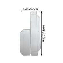 Các mảnh cắt kim loại, khuôn cắt hộp quà kẹo hình hoa, khuôn mẫu cắt, đồ thủ công làm sổ lưu niệm, trang trí album, giấy dập nổi, làm thiệp. - bạc - Xem 12