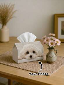 Sac de rangement personnalisé pour serviettes hygiéniques/mouchoirs imprimé avec photo de mode, sac à mouchoirs en tissu, distributeur de mouchoirs en tissu créatif, sac à mouchoirs suspendu, convient pour la salle de bain, le salon, la chambre à coucher et autres fournitures domestiques quotidiennes - Multicolore - Voir 5
