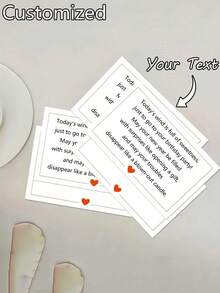 1pc Customizable Personalized Greeting Card, Birthday Card, Wedding Card, Any Holiday Card, Any Party Card, Can Add Name, Add Date, Comes With Envelope, Versatile & Fashionable, Ideal Gift For Boyfriend, Girlfriend, Family, Coworkers, Holidays - Multicolor - View 2