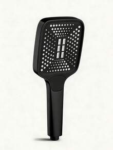 三件套高压方形手持花洒（带过滤器）、壁挂式塑料按摩花洒（节水功能）、三种喷淋模式和可调节喷嘴、防堵塞、现代简约设计，适用于浴室、厨房、办公室、家庭浴室和房车等场所。升级您的浴室，享受奢华沐浴体验。是节日礼物和浴室翻新的理想之选。 - 黑色方形 - 查看 16
