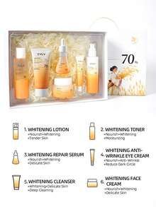 6pcs Rice Essence Hydrating Moisturizing Nourishing Brightening Skincare Set Natural - Specification - View 2