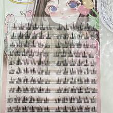 120 Pieces Of Natural-Looking Three-Segment Segmented False Eyelashes, Suitable For Beginners, Beginner-Friendly, Eyelash Clusters, Single-Piece False Eyelashes, False Eyelashes - C - View 6