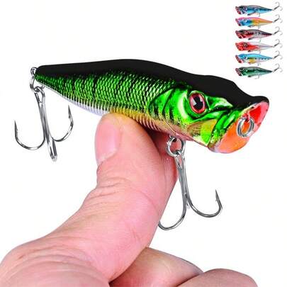 1pc Cool 3D Printing Fishing Lure 93mm/12.5g Popper Baits Hooks Fishing Tackle Hard Bait