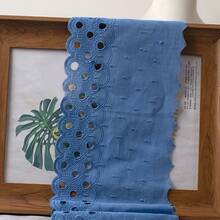 1米镂空刺绣蕾丝缝纫装饰，15厘米手工布料饰边，适用于服装、裙子DIY、连衣裙装饰、婚纱DIY、桌布装饰、家居装饰和初学者缝纫。 - 多色 - 查看 11