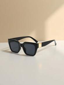 1副欧美复古猫眼框Y2K时尚眼镜，百搭休闲轻便PC材质时尚眼镜，适合所有季节 - 彩色 - 查看 3