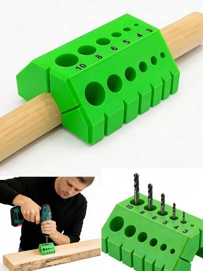 1pc 45° And 90° Precise Drill Guide. Featuring A Durable Plastic Alignment System With Numerical Indicators, It Can Be Used With An Electric Drill To Provide Accurate Drilling Assistance. Suitable For Making Miter Joints, Frame Construction, And Deck Installation.