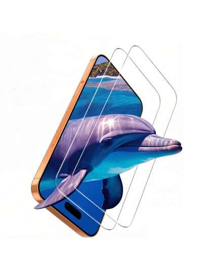 2片装，兼容 17e/17/17Air/17Pro/17Promax/16/16E/16Pro/16promax/15/14/13/12/11/12Mimi/11Mimi的钢化玻璃保护膜，高清透明，清晰可见，是母亲节礼物的理想之选。即使在阳光下，也能有效防反射、零眩光，顶级9H+钢化玻璃屏幕保护膜，兼容 17 Pro Max的配件和手机壳。