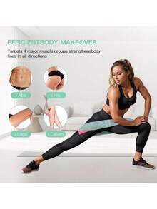 High Strength Polyester Resistance Bands - Multi-Level Elastic Fitness Bands, Suitable For Squats, Workouts And Various Sports - Portable And Space-Saving - 4 Resistance Levels, Customizable Training Intensity Based On Individual Needs. Applicable For Gym, Sports, Fitness, Home Workout, Pilates, Yoga, Etc. - Multicolor - View 11