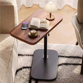 1 buah Meja Samping yang Dapat Diatur, Meja Kecil Sofa Ruang Tamu, Meja Kopi Portabel, Meja Samping Tempat Tidur Kamar Tidur, Meja Samping Multifungsi Portabel Minimalis, Meja Komputer yang Dapat Diatur, Meja Kopi yang Dapat Diatur